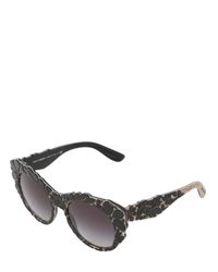 Dolce & Gabbana | Black Mama's Brocade Acetate Sunglasses | Lyst