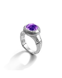 John Hardy | Metallic Small Round Ring | Lyst