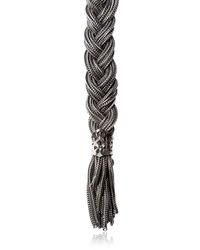Emanuele Bicocchi | Metallic Braided Sterling Silver Bracelet for Men | Lyst