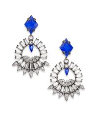 DANNIJO | Metallic Avril Crystal Drop Earrings | Lyst
