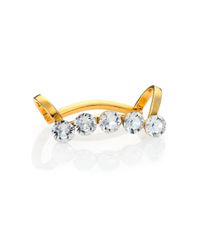 Ca&Lou | Metallic Edie Crystal Single Cuff Earring | Lyst