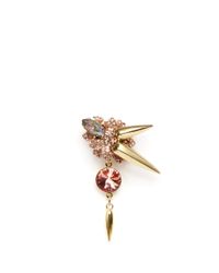 Assad Mounser | Metallic Crystal Spike Drop Single Ear Cuff | Lyst