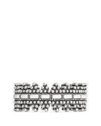 Philippe Audibert | Metallic 'sabine' Metal Bead Rhinestone Bracelet | Lyst