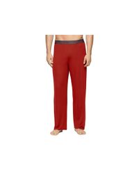 Calvin Klein | Red Modal Pants for Men | Lyst