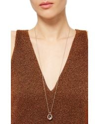 Noor Fares | Metallic Ovum Amulet Pendant In White Quartz | Lyst