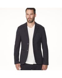 James Perse Blue Knit Tailored Italian Suit Jacket for men