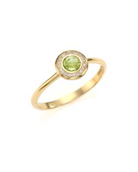Ippolita | Metallic Lollipop Peridot, Diamond & 18K Yellow Gold Mini Ring | Lyst