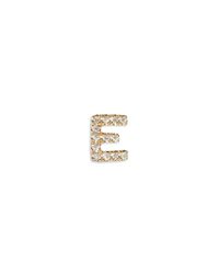 Loquet London | Metallic Diamond 18k Yellow Gold Letter Charm - E | Lyst