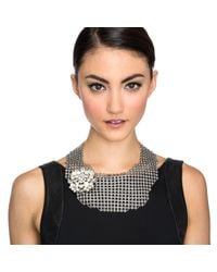Lulu Frost - Metallic Single Mesh Necklace - Silver - Lyst