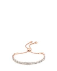 Monica Vinader | Metallic Fiji Pave Bar Bracelet | Lyst