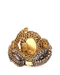 Aerin | Black X Erickson Beamon Crystal Embellished Braid Bracelet | Lyst