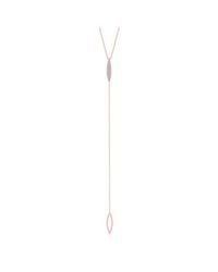 Anne Sisteron | Metallic 14kt Rose Gold Diamond Lace Lariat Necklace | Lyst