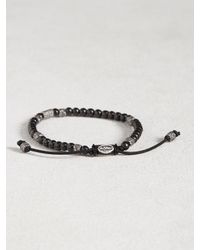 John Varvatos | African Glass Beaded Bracelet In Black for Men | Lyst