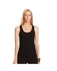 Ralph Lauren Black Label | Black Joyce Scoopneck Tank | Lyst