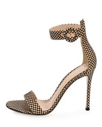 Gianvito Rossi - Black 'portofino' Sandals - Lyst