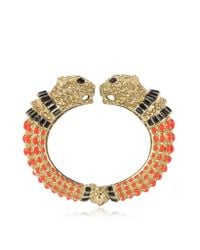 Roberto Cavalli - Multicolor Precious Panther Bangle Bracelet - Lyst