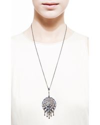 Bochic | Blue Sapphire and Diamond Peacock Pendant | Lyst