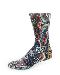 Etro | Multicolor Paisley-printed Dress Socks for Men | Lyst