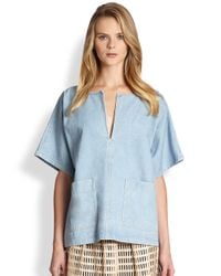 Rachel Comey | Blue Oversized Denim Top | Lyst