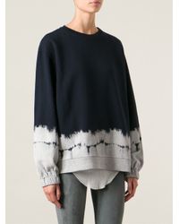 Stella McCartney - Blue Cotton-Blend Sweatshirt - Lyst