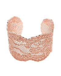 Aurelie Bidermann | Pink 'vintage Lace' Cuff | Lyst