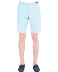 PT01 | Blue Fly Faded Stretch Cotton Chino Shorts for Men | Lyst