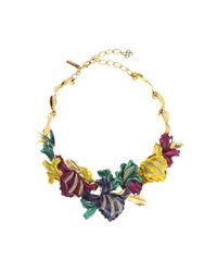 Oscar de la Renta | Metallic Swarovski® Crystal Tulip Necklace | Lyst