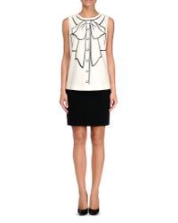 Boutique Moschino | Natural Sleeveless Shirt | Lyst