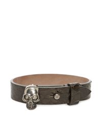 Alexander McQueen | Green Skull Bracelet | Lyst