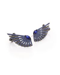 Adriana Orsini | Blue Phoenix Blackened Crawler Earrings | Lyst