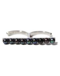 Maria Stern - Double Black Finger Ring - Lyst