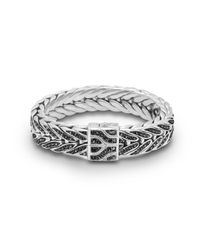 John Hardy | Black Extralarge Studded Rectangular Bracelet for Men | Lyst