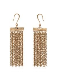 Lanvin | Metallic Fringed Chained Earrings | Lyst