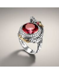 John Hardy | Red Small Dragon Ring | Lyst