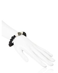 Ocnarf Sairutsa | Black Rock And Raw Bracelet | Lyst
