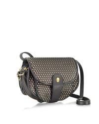 Jérôme Dreyfuss - Momo Black and Nude Perforated Leather Mini Shoulder Bag - Lyst