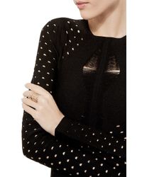 Maison Dauphin | Pink Yellow Gold And Diamond Structural Ring | Lyst