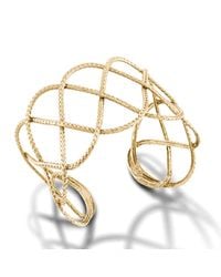 John Hardy | Metallic Wide Braided Cuff | Lyst