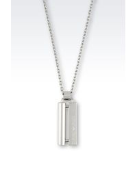 Emporio Armani | Metallic Necklace for Men | Lyst