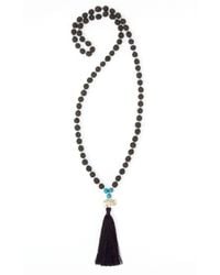 Nicole Miller | Black Mala Elephant Necklace - Protection | Lyst
