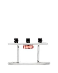 Joomi Lim | Metallic 'shape Shifter' Crystal Angular Brass Cuff | Lyst