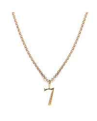 Lulu Frost - Metallic Code Number 18kt #7 Necklace - Lyst
