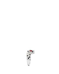 Kenneth Jay Lane | White Crystal Pavé Cheetah Head Ring | Lyst