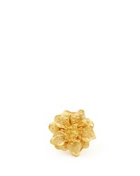 Kenneth Jay Lane | Metallic Oversize Flower Ring | Lyst