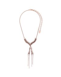 Erickson Beamon | Metallic 'war Of The Roses' Swarovski Crystal Fringe Drop Necklace | Lyst