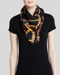 Ralph Lauren | Black Lauren Adrienne Status Belts Silk Scarf | Lyst