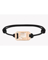 Tateossian - Metallic Zodiac 18k Yellow Gold Scorpio Black Waxed Cord Bracelet for Men - Lyst