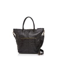 Liebeskind | Black Zoe Croc-embossed Tote | Lyst