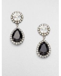 DANNIJO | Metallic Faceted Swarovski Crystal Drop Earrings | Lyst