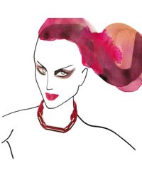 Marion Vidal | Pink Silk Cord And Rose Gold Necklace | Lyst